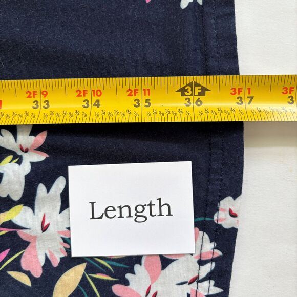 Womens Spaghetti Strap Sundress Sz Large Short Adjustable Dark Floral Summer - Picture 4 of 7